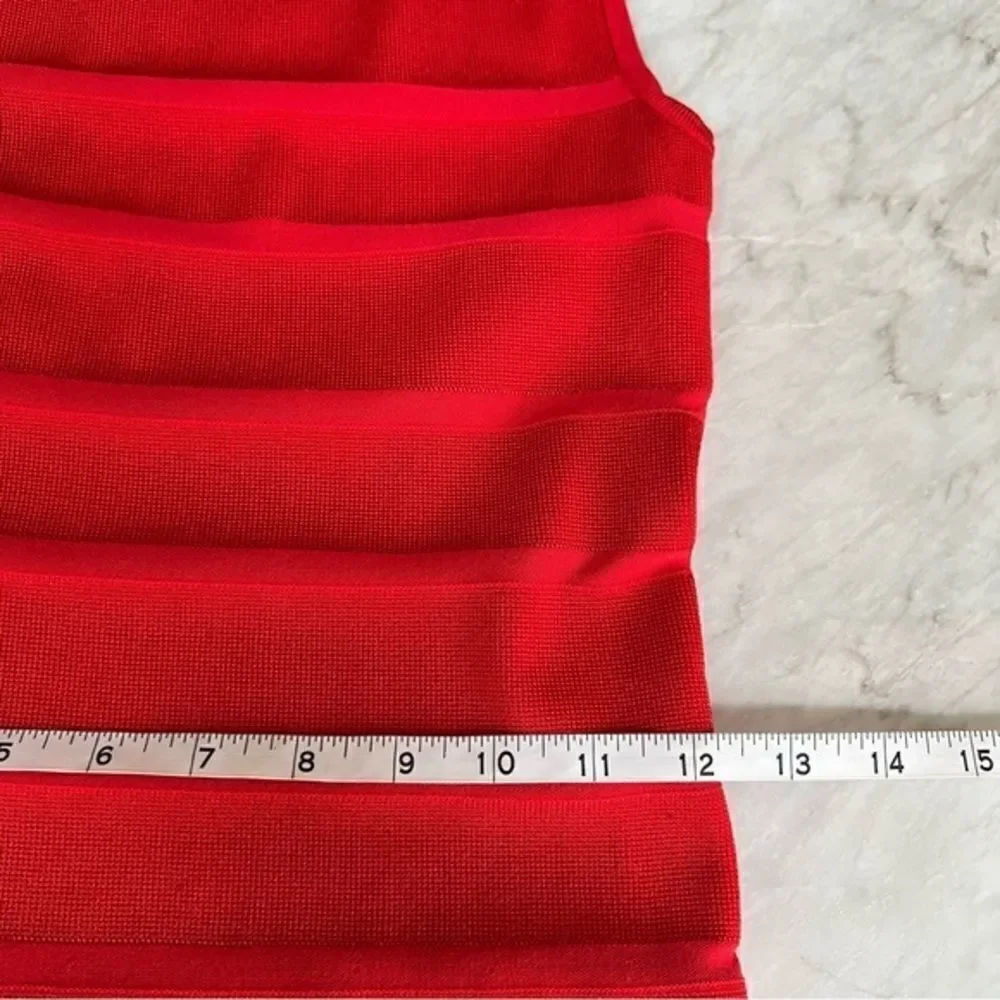 Armani Exchange Red Knit Sleeveless Mini Dress XS - Picture 6 of 7